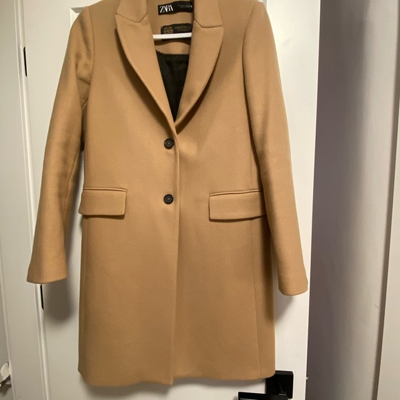 Zara Manteco Wool Menswear Inspired Coat - Picture 3 of 4